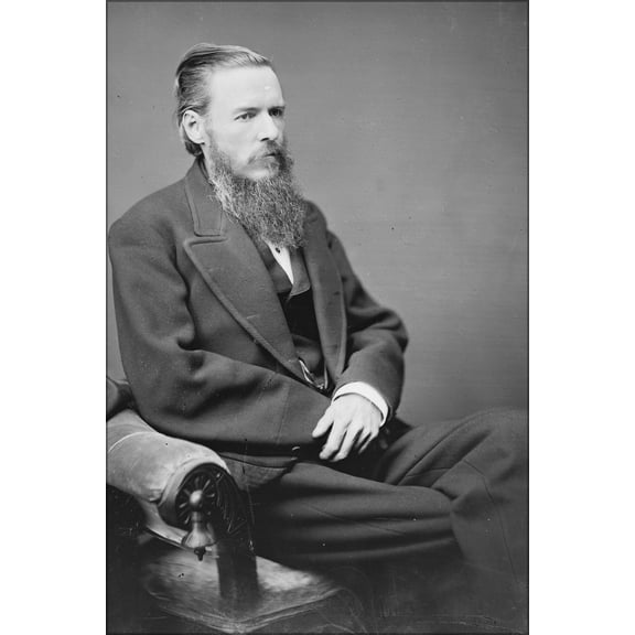 24"x36" Gallery Poster, Kerr, Hon. Michael C. of Ind. Speaker of H of R 1865-1880