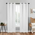 thumbnail image 5 of Superior Zuri Blackout Curtains, Grommet Header, Set of 2, 42" X 63", Snow White, 5 of 5