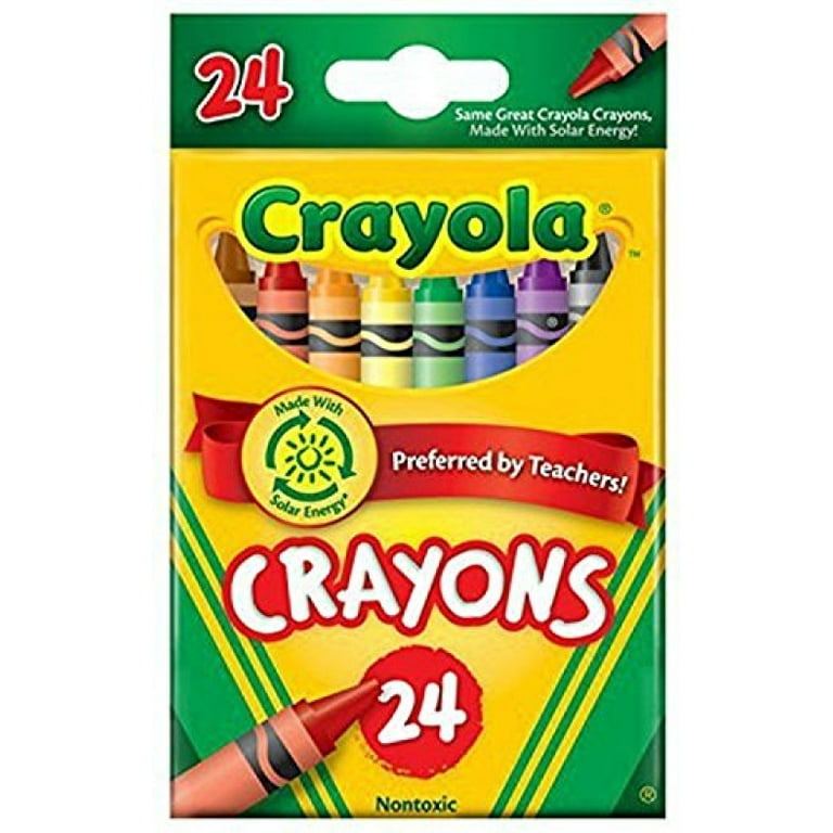 Crayola 24 Count Box of Crayons Non-Toxic Color Coloring School Supplies 2  Pack 637632955127