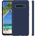 thumbnail image 2 of Galaxy S10 Plus Case,Liquid Silicone Dual Layer Hybrid Hard PC& Soft Silicone, Gel Rubber Bumper Slim Fit Shockproof Protective Phone Case, Phone Cover for Samsung Galaxy S10 Plus, Night Blue, 2 of 12