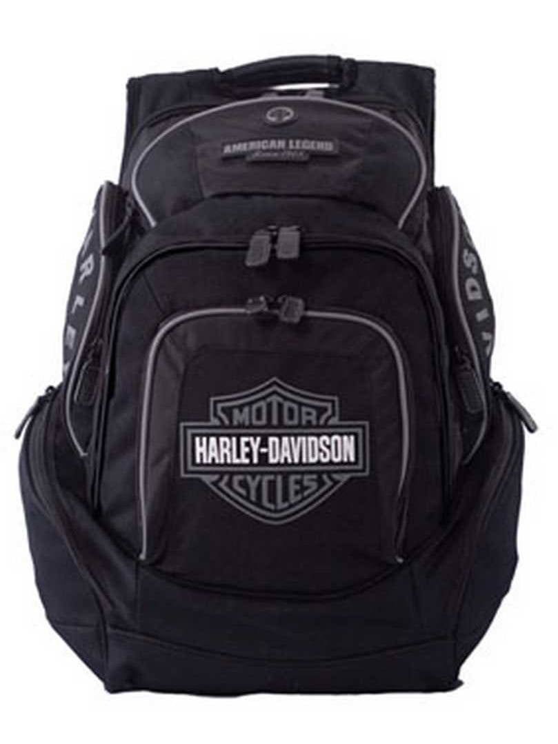 Mens Deluxe Backpack BP1900SGRYBLK, Harley Davidson