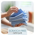 thumbnail image 4 of Etienne Alair Super Soft Microfiber Cleaning Cloth, Blue Washcloths (12 x 12 Inches) 12 PCs, 4 of 7