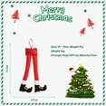 thumbnail image 5 of Christmas Decorations Indoor Christmas Tree Toppers Christmas Elf Stuffed Legs Xmas Holiday Indoor Outdoor Decor Party Ornaments, 5 of 10