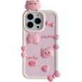 thumbnail image 1 of Las fundas para teléfonos Kawaii se aplican a iPhone 12/12pro, funda para teléfono con diseño de cerdo rosa de dibujos animados, funda única y divertida, funda para teléfono 3D, fu, 1 of 5