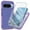Purple, variant on for Google Pixel 9 Pro XL Case, Google Pixel 9 Pro XL Phone Case with Built-in Screen Protector Clear Slim Back Cover Shockproof Rugged Heavy Duty Bumper Full Body Protective Case, Black