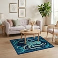 thumbnail image 3 of ODIKA Navy Octopus Animals Nautical Tentacle Spiral Abstract Ocean Non-Slip Chair-Friendly for Home Office, Gaming Room, Under Desk, 3 of 7