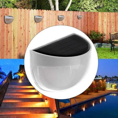 

Semi Circle Solar Light EpicGadget 6 LED Solar Light Fence Path Light Sensor Wall Outdoor Garden Patio Light (1 Piece)