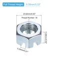 thumbnail image 2 of Écrou Hexagonal 5/8 Pouces-18, Grade 6.8 Acier Carbone, Argent, Lot de 8, 2 of 5