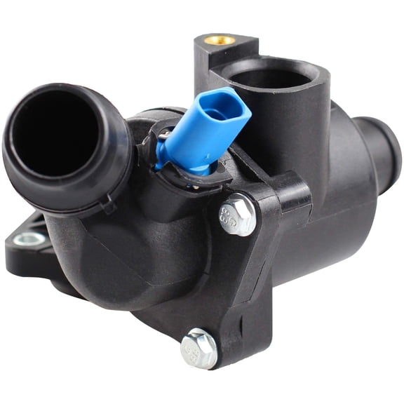 BOXI 902-814 Thermostat Housing Kit Assembly /Water Outlet with Sensor O-ring Fit for 2002 2003 2004 2005 2006 for Audi A4 / 2002 2003 2004 2005 A4 Quattro 1.8L | Replace 06B121111K