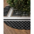 thumbnail image 2 of Black White Christmas Tree Skirt 36 Inches Large Christmas Skirt Tree, Modern Black Checkered Home Art Tree Skirt Christmas Decorations for Fireplace Party Holidays Indoor Outdoor, 2 of 7