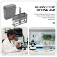 thumbnail image 2 of Pawsdot Durable Plastic Microscope Slides Staining Rack and Jar Kit Grey 1Set, 2 of 8