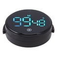 thumbnail image 1 of Temporizador de cocina digital magnético con pantalla LED grande y cuenta regresiva para clases de cocina y fitness, color negro., 1 of 5