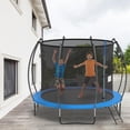 thumbnail image 2 of PayLessHere 10 ft New Round Outdoor Trampolines with Enclosed Net for Kids, Adults(Blue), 2 of 7
