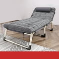 thumbnail image 1 of Folding Bed Single Person Folding Bed Camping Folding Bed Folding Reclining Lounger Camping Bedchair Folding Bed Single Person Folding Reclining Lounger For Camping Office Lunch, 1 of 8