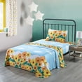 thumbnail image 3 of 100% Cotton Sheets Kids Twin Sheets for Kids Girls Bed Sheet For Kids Cotton Bed Sheet for Girls Teens Children, SH018, 3 of 7