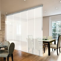 Domovina 5 Panel Track Vertical Blinds, Adjustable 58-110"W x 91.4"H - Kalyna