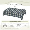 thumbnail image 2 of Rectangle Tablecloth with Wave Lace 60x84 Inch, Vintage Plaids Tablecloth Rectangle Water Resistant Spill Proof Table Cloth Cloth Table Cover for Dining, Party, Buffet, Wedding, 2 of 8