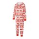thumbnail image 2 of Pijamas Para La Familia Juego De Navidad A Juego Manga Larga Con Cremallera Sudaderas Con Capucha Monos XBTCLXEBCO Papá Rojo:S, 2 of 6