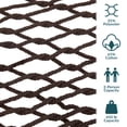 thumbnail image 3 of Sunnydaze Large Two-Person Double Wide Rope Hammock with Spreader Bars for Patio and Backyard - Brown, 3 of 9