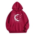 thumbnail image 3 of TINZ Sweat à Capuche Décontracté Automne/hiver pour Femmes, Imprimé Lune, Sport, 3TG, 3 of 3