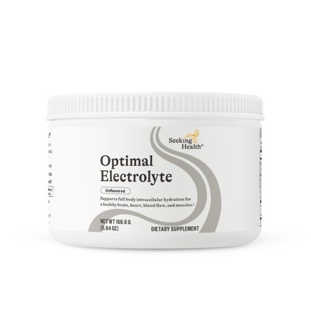 Seeking Health Optimal Electrolyte Powder, Unflavored, Healthy Energy and Endurance Support, Promotes Hydration and Healthy Muscles, Vegan and Vegetarian (30 servings)*
