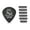 Black, variant on Dunlop Gator Grip Jazz III Guitar Picks 1.4 mm 6 Pack
