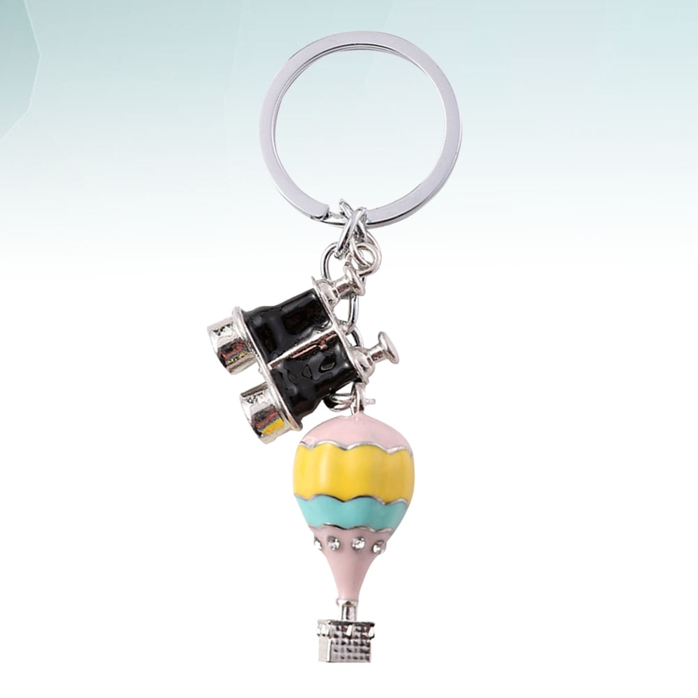 FOMIYES Creative Hot Air Balloon Key Holder Plush Keychains for Car Keys Bag Or Cell Phone Decoration