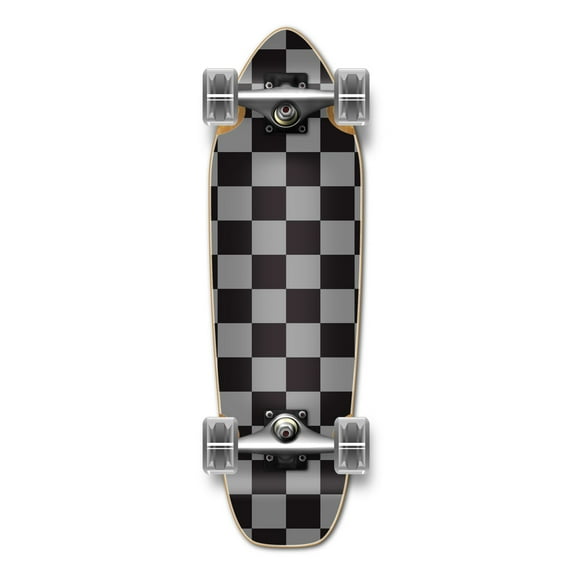Yocaher Mini Cruiser Complete - Checker Silver