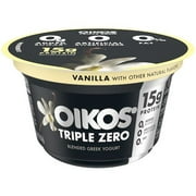Oikos Triple Zero Vanilla Yogurt, 5.3 Ounce -- 12 per Case.