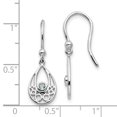 thumbnail image 6 of Auriga Fine Jewelry 925 Sterling Silver with Blue Topaz Shepherd Hook Dangle Earrings for Women, 6 of 6