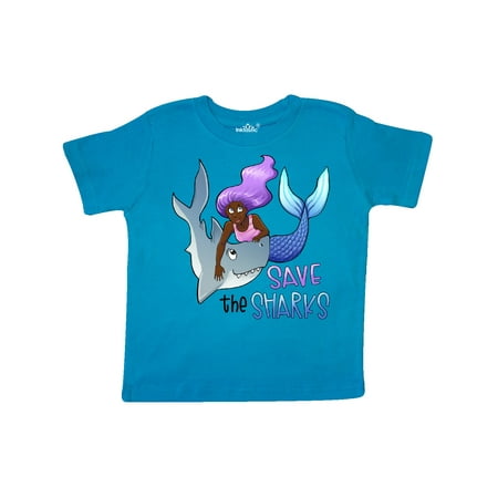 

Inktastic Save the Sharks- Mermaid Gift Toddler Boy or Toddler Girl T-Shirt