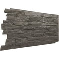 thumbnail image 6 of Ekena Millwork 49"W x 25.50"H x 1.25"D Acadia Ledge Stacked Stone, EverStone Faux Stone Siding Panel, Slate Gray, 6 of 11