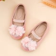 thumbnail image 5 of Linfrsh Dress Shoes Mary Jane Dress Shoes Princess Wedding Party Flower Girl School Low Heel Flats Little/Big Kids(Pink,Size8), 5 of 6
