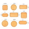 thumbnail image 6 of Riguas Storage Tray Multipurpose 4 Shapes Solid Wood Square Rectangle Round Ellipse Dinner Breads Plate Home Supplies, 6 of 8