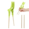 thumbnail image 1 of Palillos Para Discapacitados, Palillos De Aprendizaje Auxiliares Verdes Palillos De Aprendizaje De Recuperación Antideslizantes Y Fáciles De Usar Para Ayudar A Comer, 1 of 7