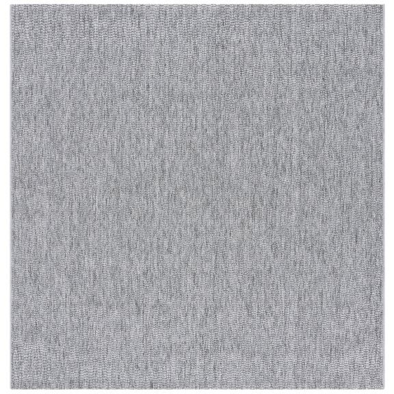 SAFAVIEH Sisal All-Weather Dania Solid Indoor/Outdoor Area Rug, Dark Grey, 6'7" x 6'7" Square