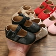 thumbnail image 3 of Yoyauz Baby Girl Mary Jane Shoes Anti Slip Rubber Sole Ballet Slippers Princess Dress Wedding Shoes Newborn Kids Shoes Toddler Shoes（0-12 Month）, 3 of 9