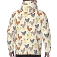 thumbnail image 7 of Haiem Funny Chicken Patterned Men's Hoodie with Kangaroo Pocket - Ideal Pullover Sweatshirt for Daily Wear, Travel, and Home-XX-Large, 7 of 7
