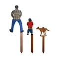 thumbnail image 2 of Clearance! MASLVO Garden Stakes Plant Stakes Landscape Staples 3pcs Signs Garden Stakes Fun Potted Mini Inserts Stake Suitable For Patio Courtyard, 2 of 4