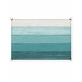 thumbnail image 2 of Sun Shade Sail 8x10Ft Teal Blue Striped Gradient Rustic Wood Board Uv Block Sunshade Canopy Outdoor Shade Cover Rectangle Shade Cloth For Patio Garden Yard Deck Pergola, 2 of 6