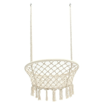 pics Hammock Chair Walmart Canada hammock chair macrame swing hanging rope chair cotton fabric for indoor outdoor home garden patio balcony and more loads 260 lbs