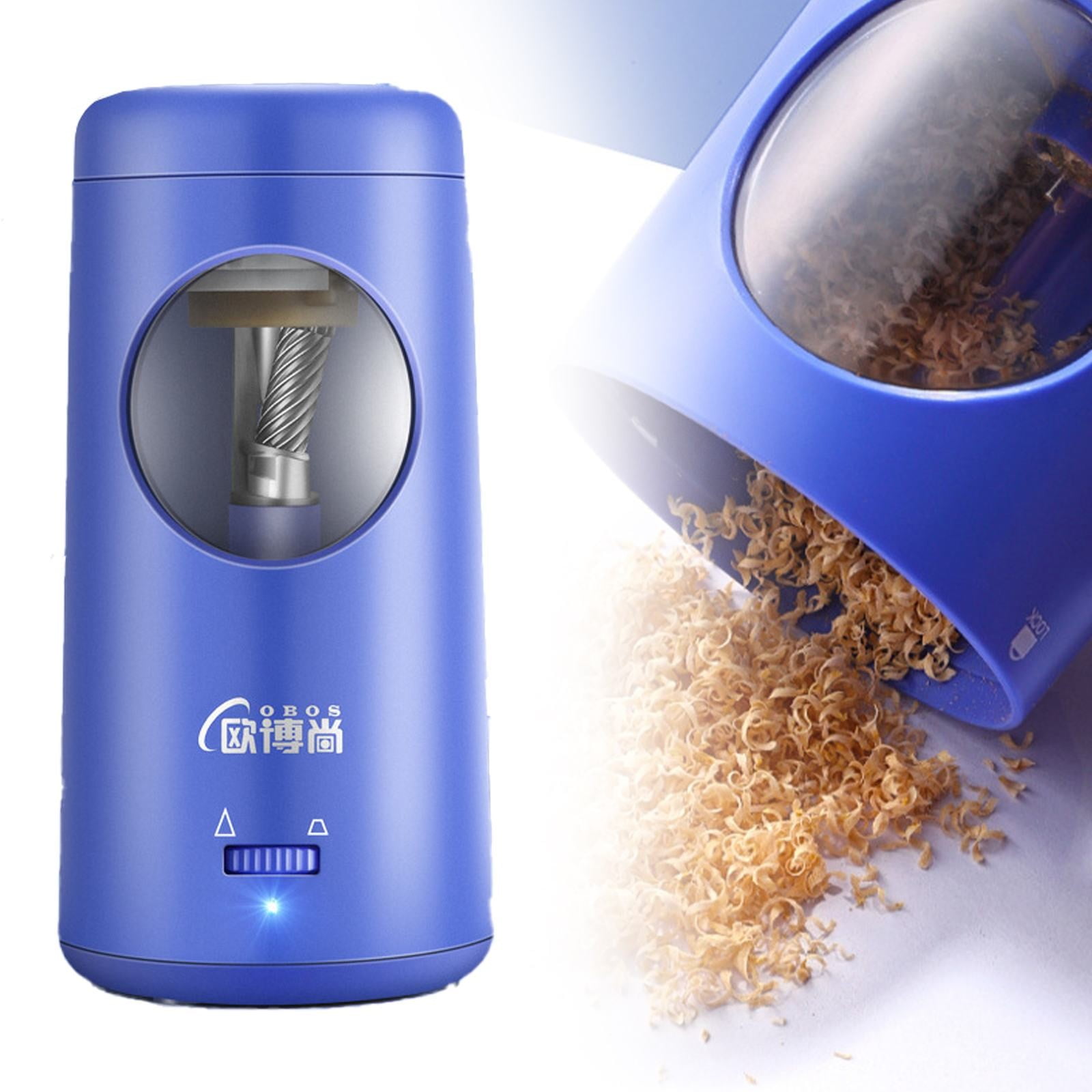 LYINGF Electric Pencil Sharpener USB Battery Operated,for 8mm or Larger Pencils,Helical Blade Fast Sharpening,High Capacity,Pencil Sharpener,Automatic Sharpener,Electric Sharpener