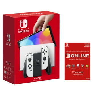 Nintendo Switch Game Console - OLED Model with White Joy-Con