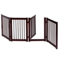 thumbnail image 2 of Puerta Plegable para Perro Costway Barrera de seguridad de madera 4 Piezas 203 x 76 x 1,8cm, 2 of 9