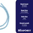 thumbnail image 4 of The Bead Chest Light Blue Nugget Natural Wood Beads (5mm): Organic Eco-Friendly Wooden Bead Strand for DIY Jewelry, Crafts, Necklace and Bracelet Making, 4 of 4