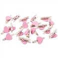thumbnail image 2 of Mini Amor en Forma de CorazóN Clips de Madera Mensaje Soporte de Foto ÁLbum Tarjeta Clavijas de Papel DecoracióN Fotografía - Rosa 80 Piezas, 2 of 5