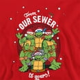 thumbnail image 2 of Teenage Mutant Ninja Turtles Merry Christmas From Our Sewer Unisex Adult Crewneck Sweatshirt, 2 of 5