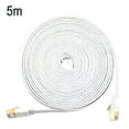 thumbnail image 1 of Cable de red tipo Cat7, oficina en casa, hotel, cable plano para Internet, cable Ethernet, tipo plano, blanco, 5 metros Methold EL4498-11, 1 of 2