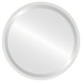 thumbnail image 1 of Miroir Rond Encadré London - Blanc Lin - 19 Pouces x 19 Pouces, 1 of 7