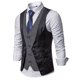 thumbnail image 3 of Traje de los Hombres, Nuevo Empalme Falso Dos Piezas de Pecho Blusa Casual para el Uso Diario, 100% Poliéster Camiseta de Moda, 3 of 4